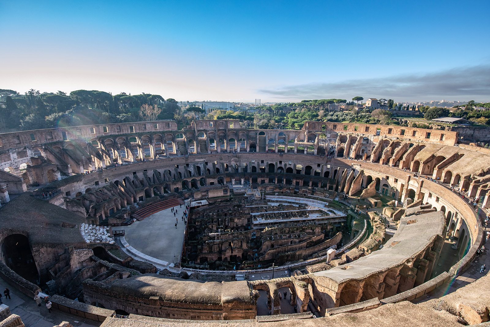 View from the top of the Colosseum